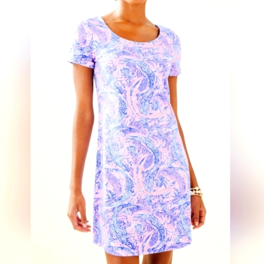 NEW...Lilly Pulitzer Pink and Blue Patterned Garment..SIZE:S